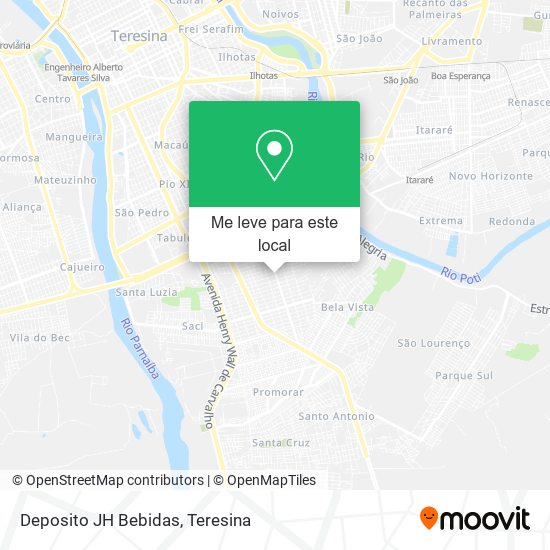 Deposito JH Bebidas mapa