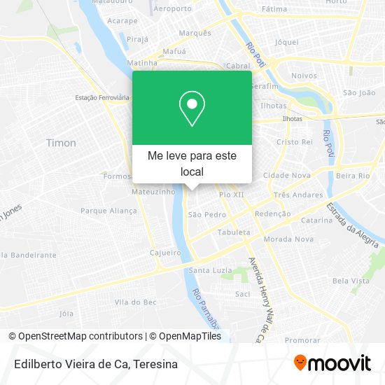 Edilberto Vieira de Ca mapa