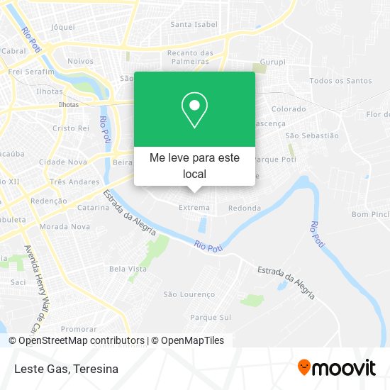 Leste Gas mapa