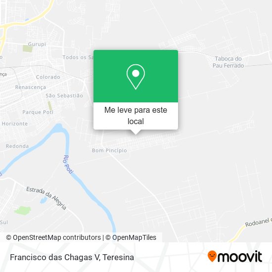 Francisco das Chagas V mapa