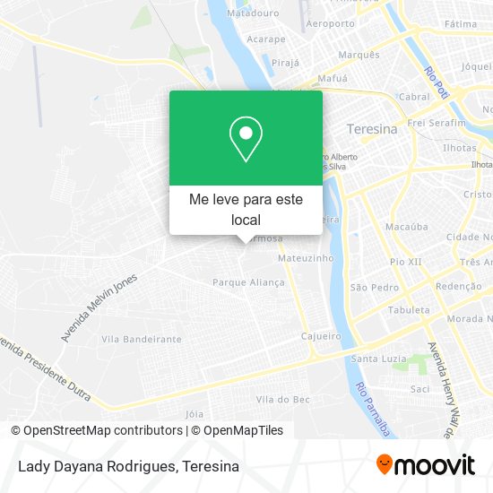 Lady Dayana Rodrigues mapa