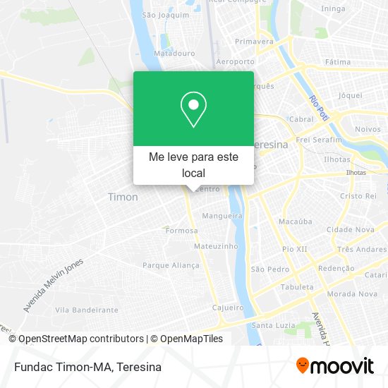 Fundac Timon-MA mapa