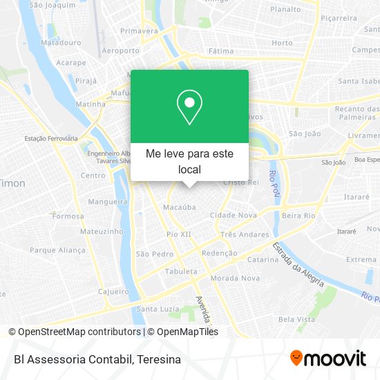 Bl Assessoria Contabil mapa