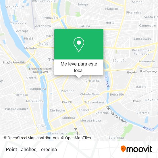 Point Lanches mapa