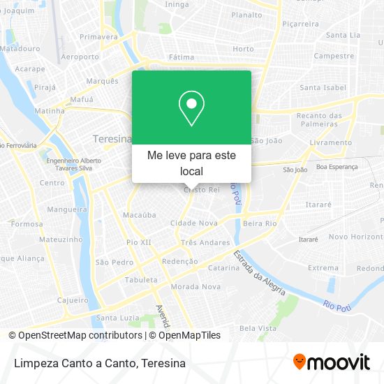 Limpeza Canto a Canto mapa