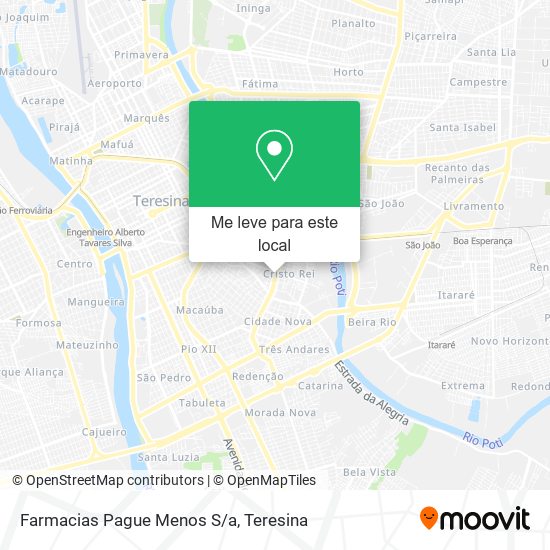 Farmacias Pague Menos S/a mapa