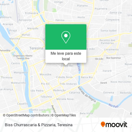 Biss Churrascaria & Pizzaria mapa