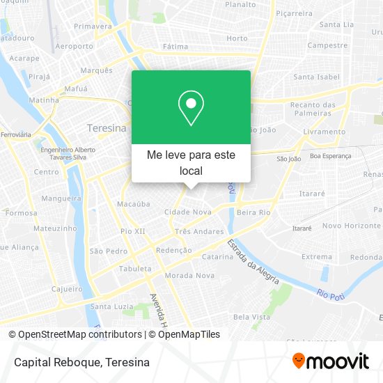 Capital Reboque mapa