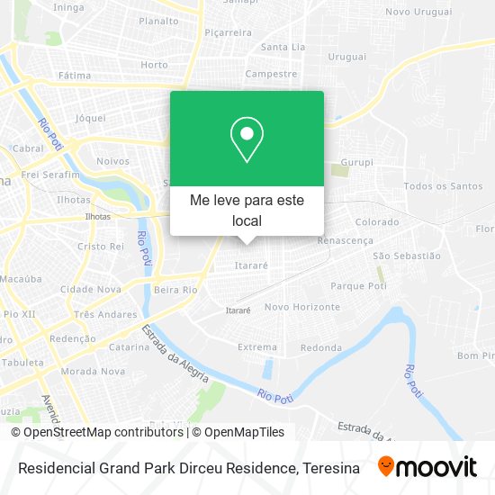 Residencial Grand Park Dirceu Residence mapa