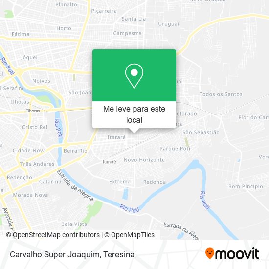 Carvalho Super Joaquim mapa