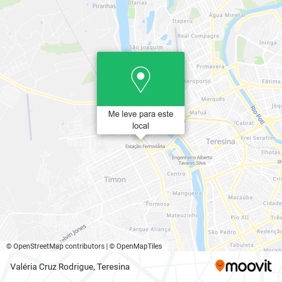 Valéria Cruz Rodrigue mapa