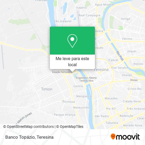 Banco Topázio mapa