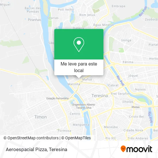 Aeroespacial Pizza mapa