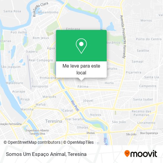 Somos Um Espaço Animal mapa