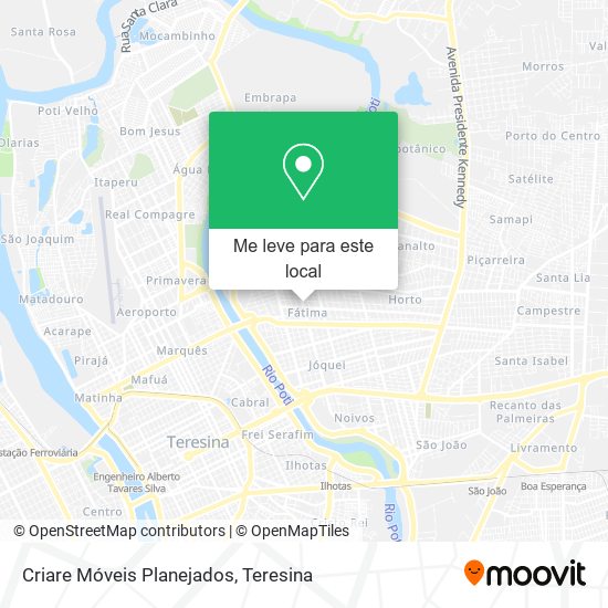 Criare Móveis Planejados mapa