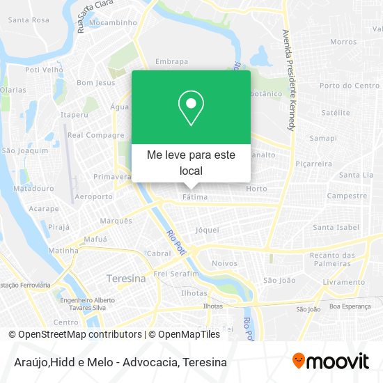 Araújo,Hidd e Melo - Advocacia mapa