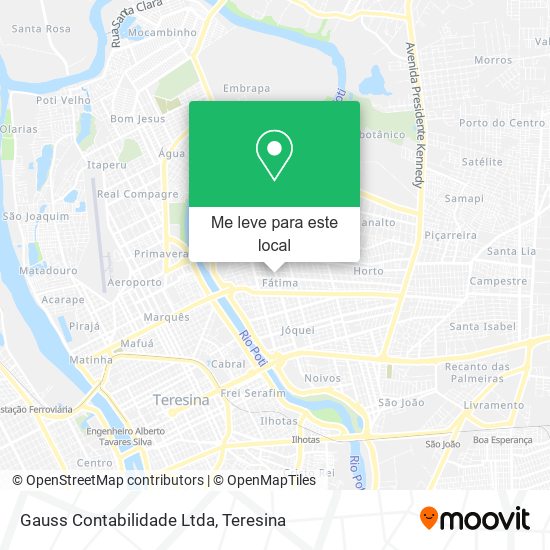 Gauss Contabilidade Ltda mapa