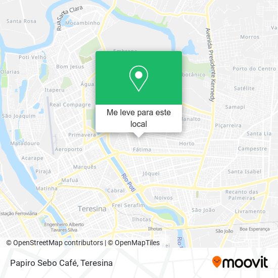 Papiro Sebo Café mapa