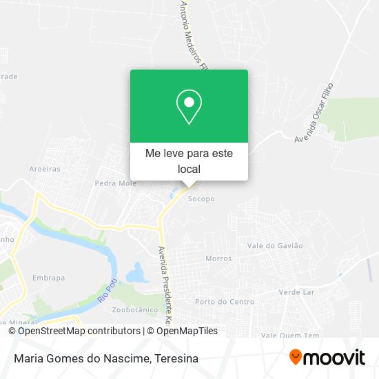 Maria Gomes do Nascime mapa