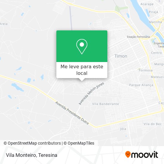 Vila Monteiro mapa