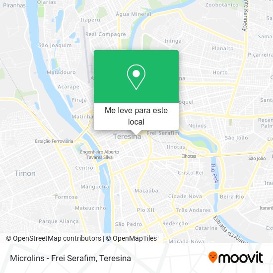 Microlins - Frei Serafim mapa