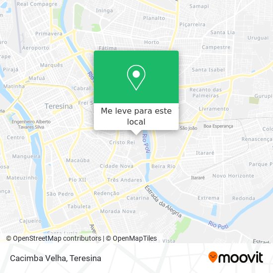 Cacimba Velha mapa