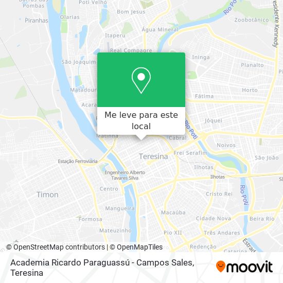Academia Ricardo Paraguassú - Campos Sales mapa