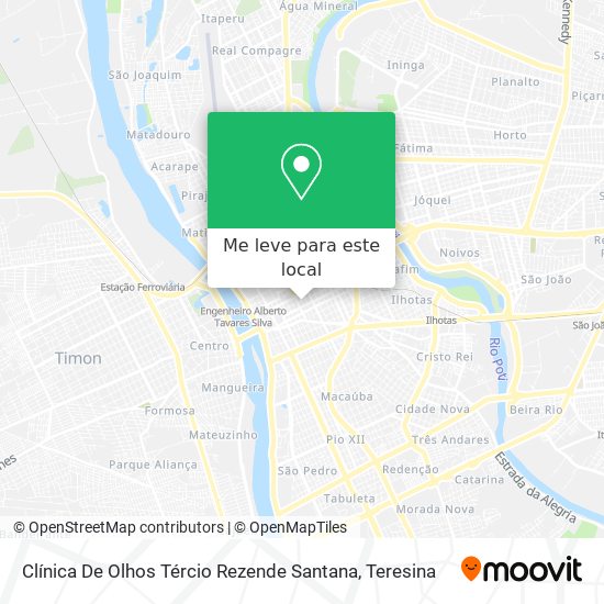 Clínica De Olhos Tércio Rezende Santana mapa