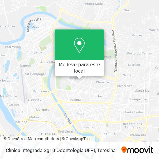 Clínica Integrada Sg10 Odontologia UFPI mapa