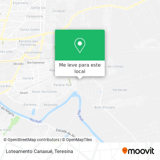 Loteamento Canaxuê mapa