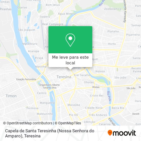 Capela de Santa Teresinha (Nossa Senhora do Amparo) mapa
