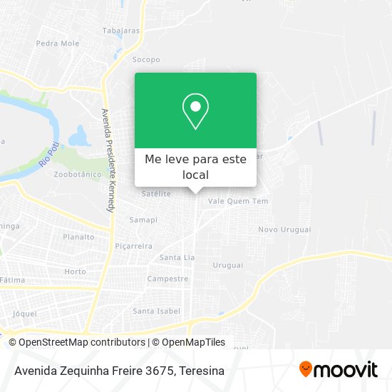 Avenida Zequinha Freire 3675 mapa