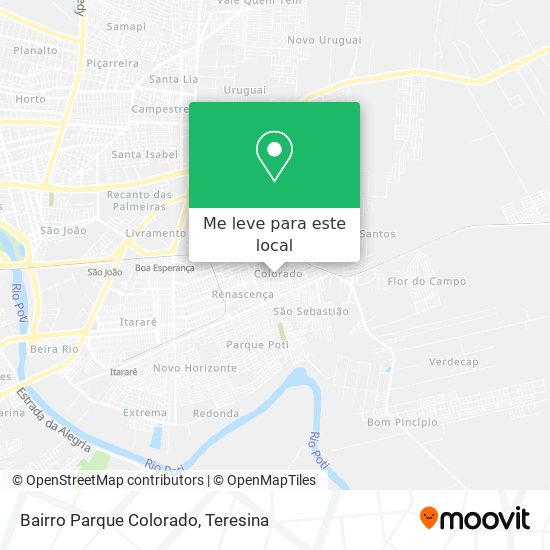 Bairro Parque Colorado mapa