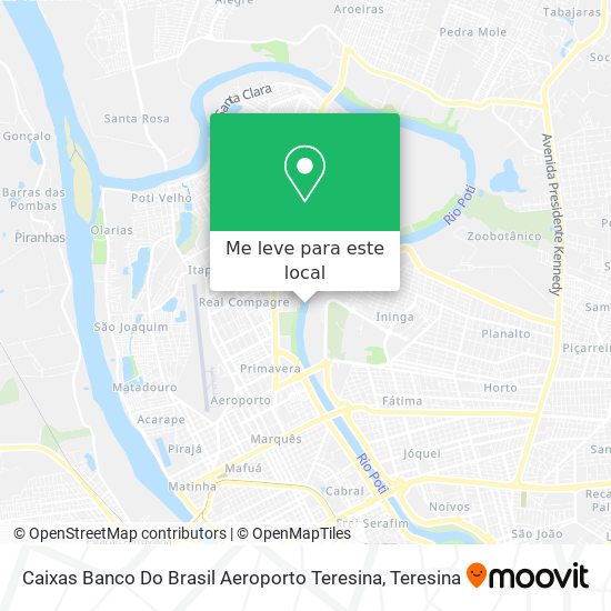 Caixas Banco Do Brasil Aeroporto Teresina mapa