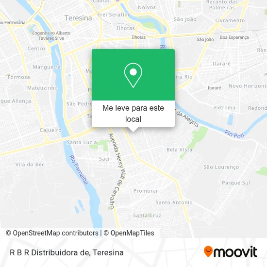 R B R Distribuidora de mapa