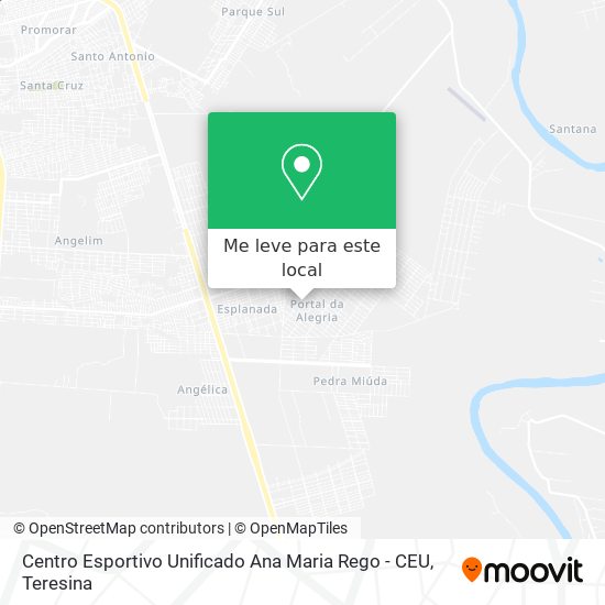 Centro Esportivo Unificado Ana Maria Rego - CEU mapa
