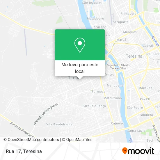 Rua 17 mapa