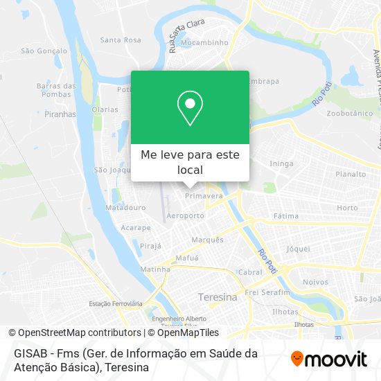 GISAB - Fms (Ger. de Informação em Saúde da Atenção Básica) mapa