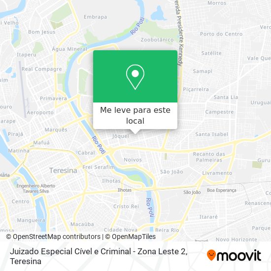 Juizado Especial Cível e Criminal - Zona Leste 2 mapa