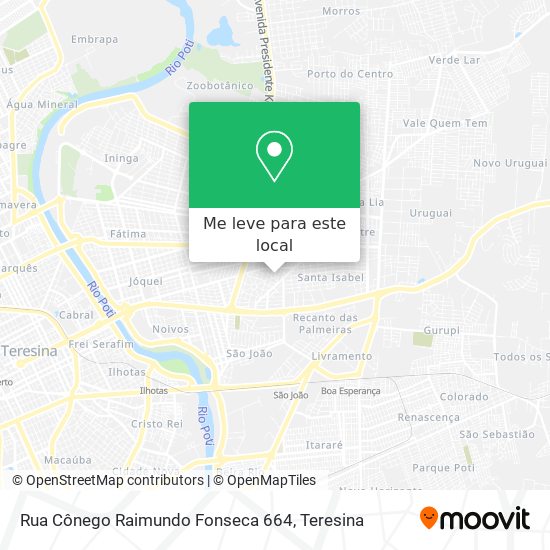 Rua Cônego Raimundo Fonseca 664 mapa