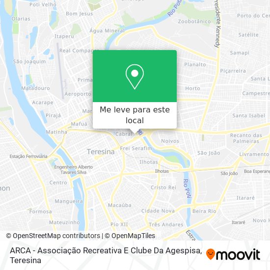 ARCA - Associação Recreativa E Clube Da Agespisa mapa