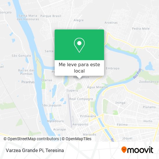 Varzea Grande Pi mapa