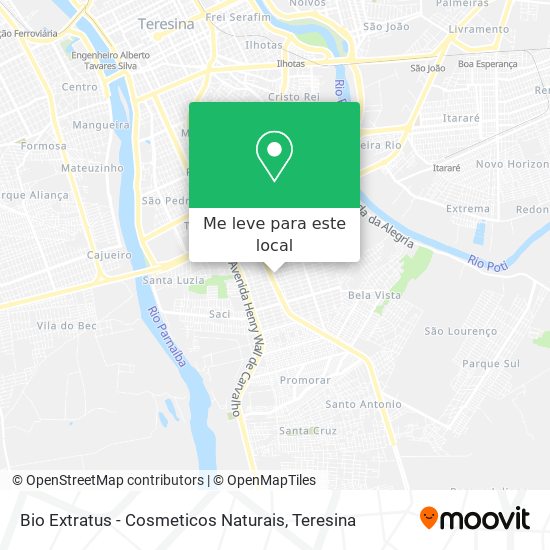 Bio Extratus - Cosmeticos Naturais mapa