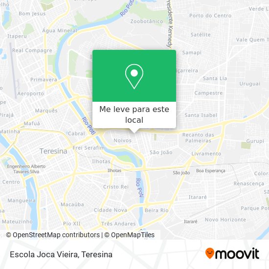Escola Joca Vieira mapa