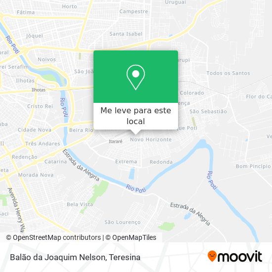 Balão da Joaquim Nelson mapa