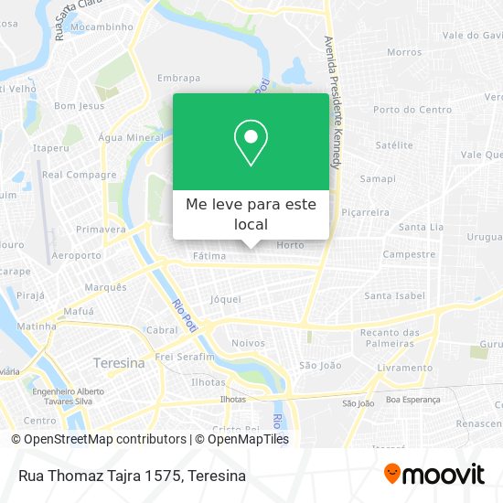 Rua Thomaz Tajra 1575 mapa