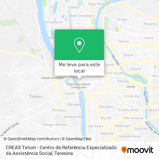 CREAS Timon - Centro de Referência Especializado da Assistência Social mapa