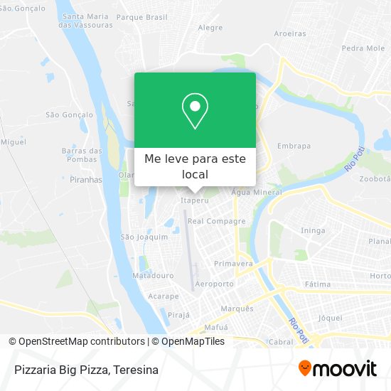Pizzaria Big Pizza mapa