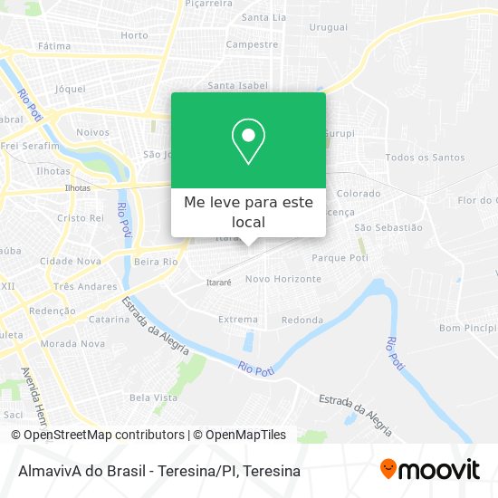 AlmavivA do Brasil - Teresina / PI mapa