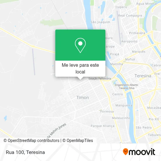 Rua 100 mapa